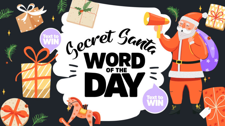 Secret Santa Word of the Day – DEMO